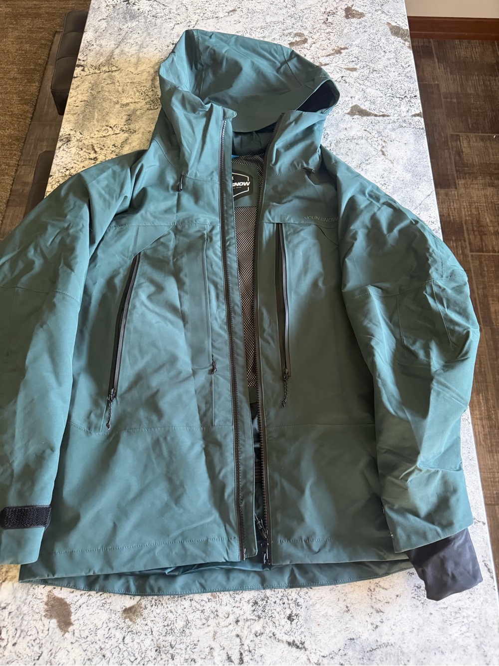 Snowverb Womens Forest Green Ski & Snow Jacket with Hood
